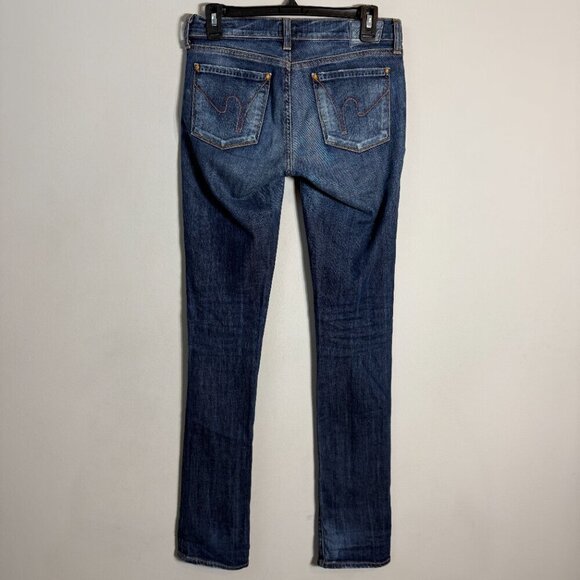 Citizens of Humanity Ava Low Rise Straight Leg Jeans Women's 26 Blue Distressed - Picture 11 of 16